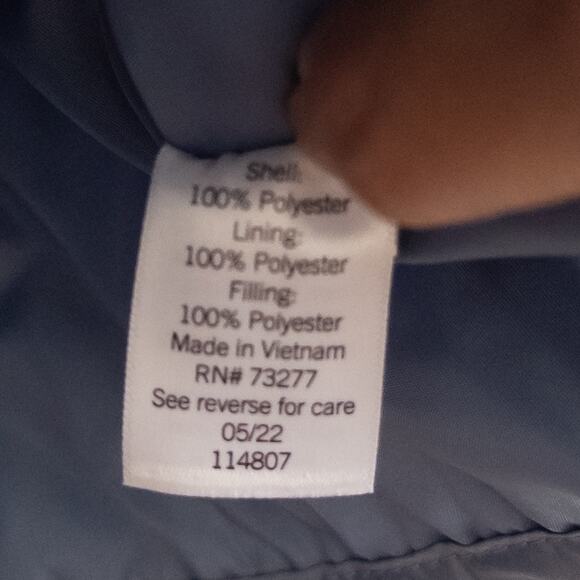 Croft & Barrow Quilted Light Blue Lightweight Packable Jacket NWT Petite XXL - Picture 5 of 5